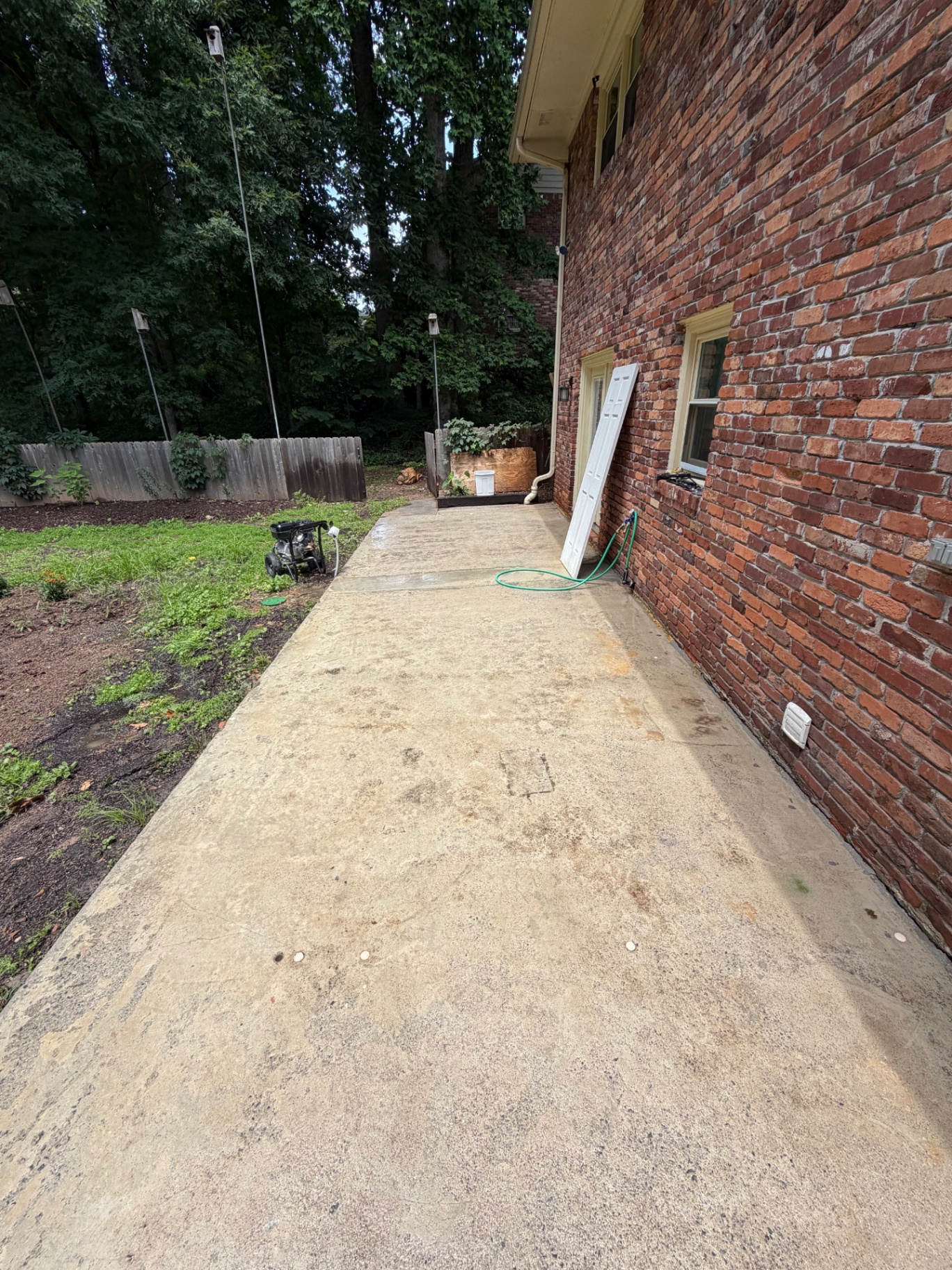 Concrete Slab Wash — Before & After After