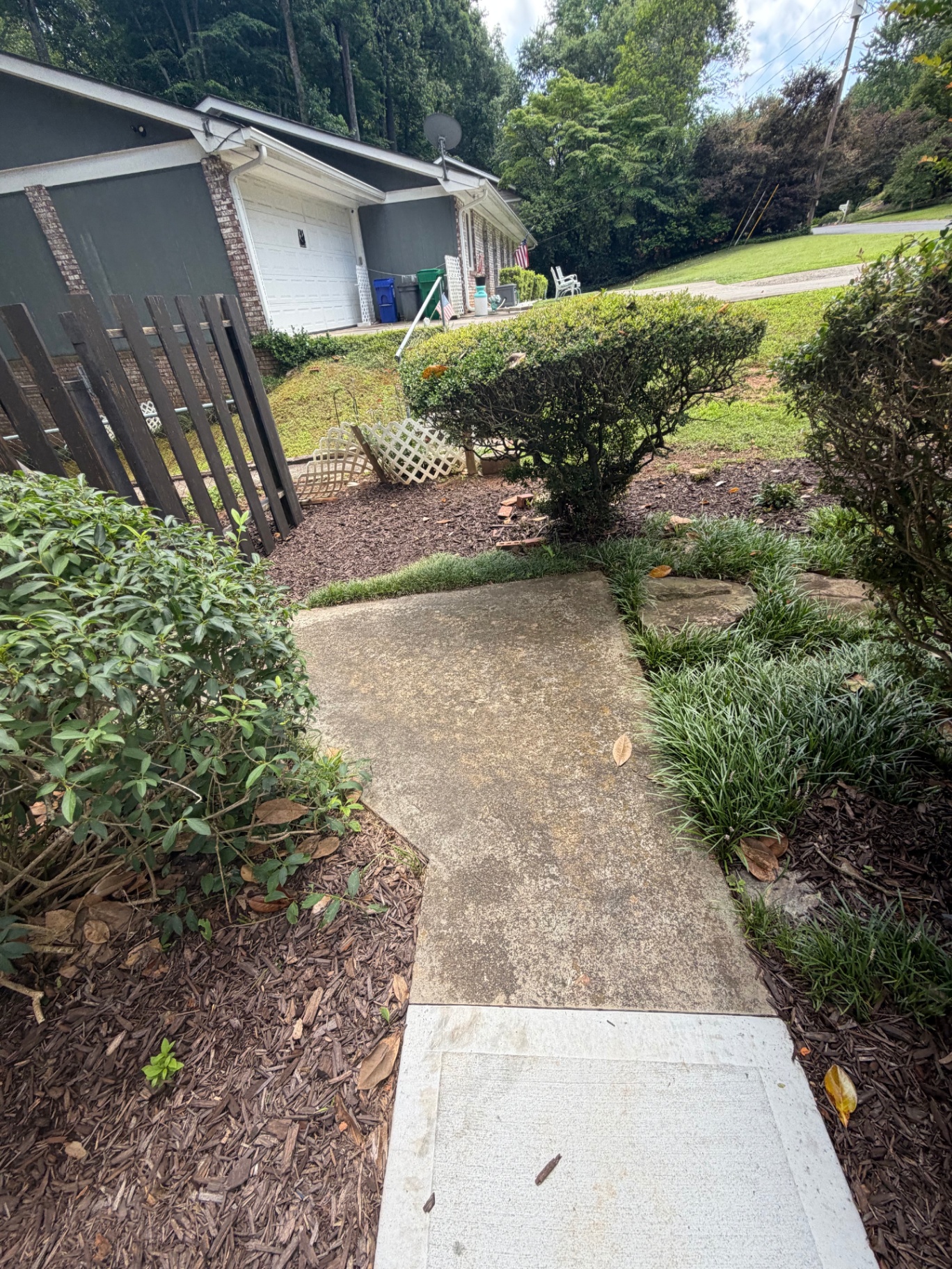 Concrete Walkway — Before & After Before