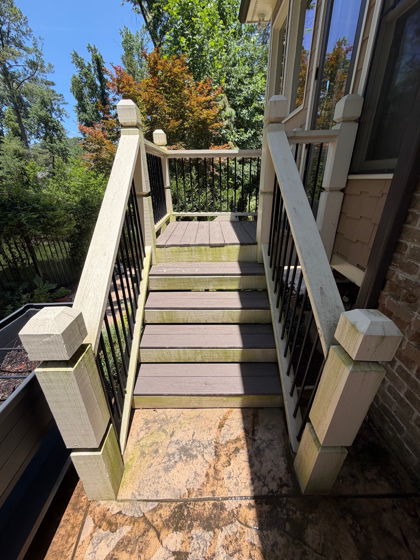 Deck Steps Restoration — Before & After Before