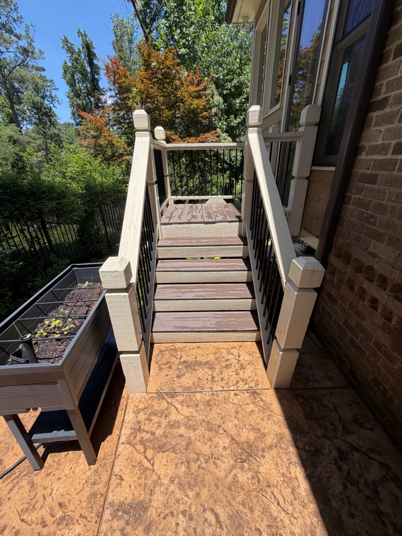 Deck Steps Restoration — Before & After After