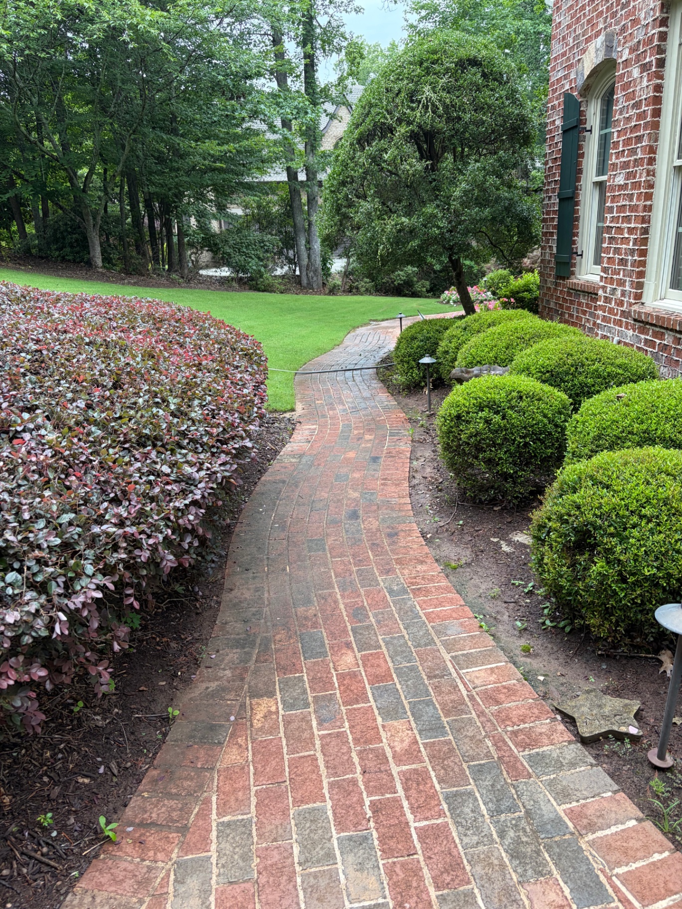Brick Walkway — Before & After Before