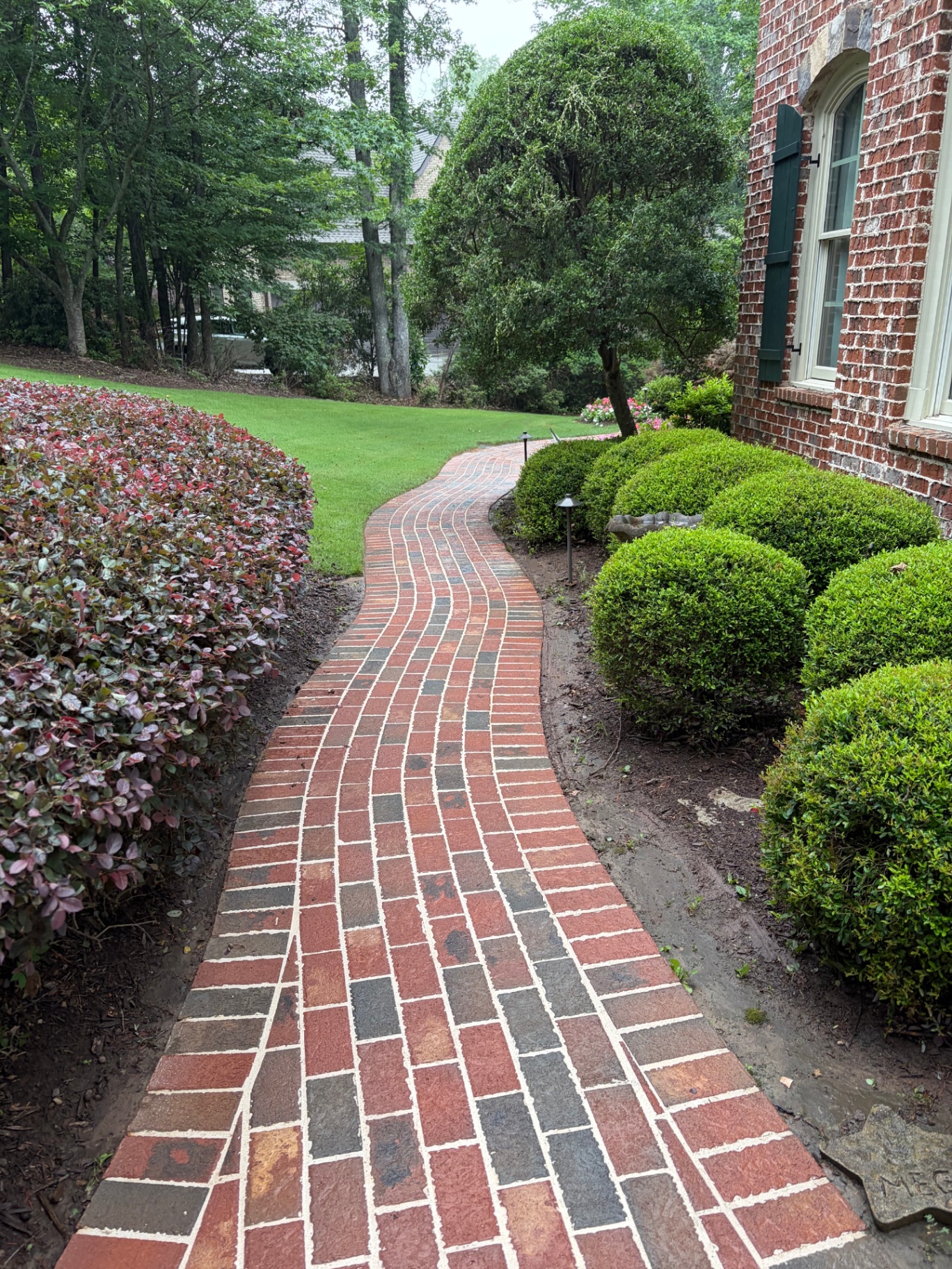 Brick Walkway — Before & After After