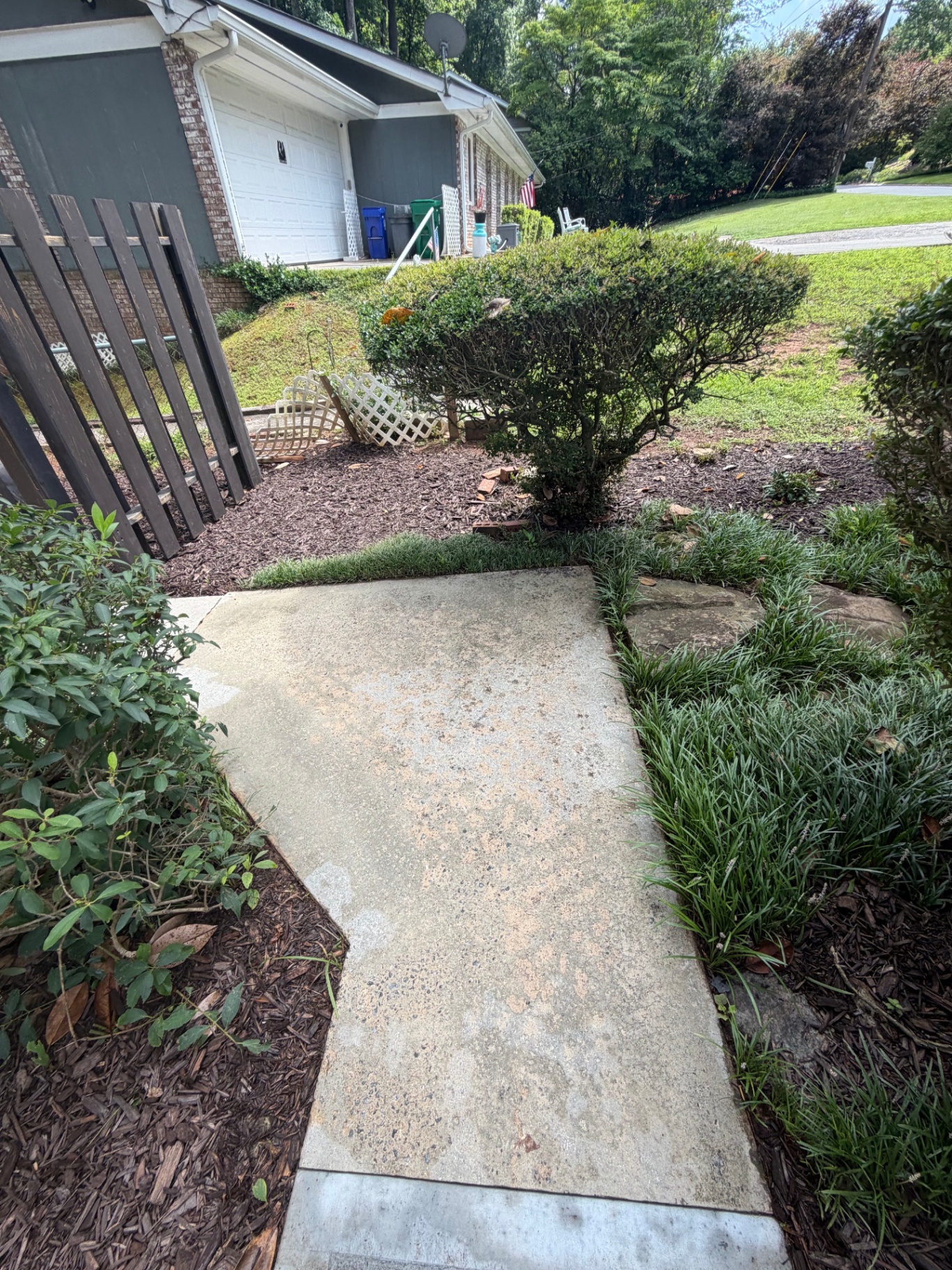 Concrete Walkway — Before & After After